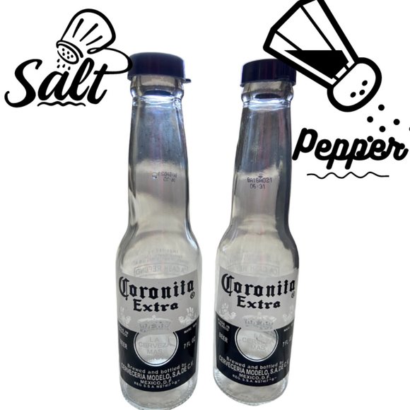 NWOT Coronita Extra Salt and Pepper Shakers - Picture 1 of 8